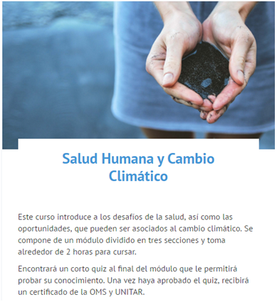  Salud humana y Cambio Climático